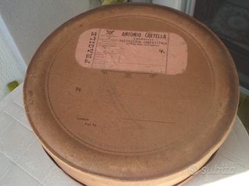 ANTICA SCATOLA DI CARTONE ANTONIO CRETELLA VIETRI