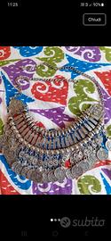 Collana boho indiana con monete 