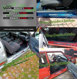 Adesivi batti tacco Renault 5 GT Turbo (ed altro)