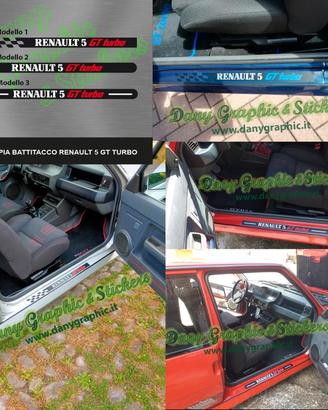 Adesivi batti tacco Renault 5 GT Turbo (ed altro)