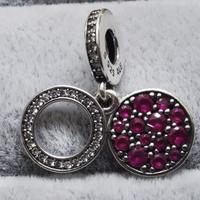 PANDORA Charm disco rosso scintillante 799186C03