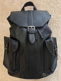 Zaino nero finitura saffiano - Zara