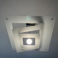 Lampadario in vetro.