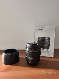 Obiettivo Canon EF 85mm 1:1.8 completo