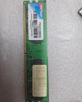 Modulo ram DDR2 patriot pc2 6400 cl5 da 1gb 