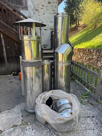 Tubi acciaio inox doppia parete con camino