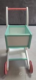 carrello in legno per bambini