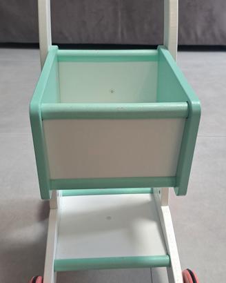 carrello in legno per bambini