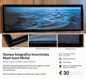 stampa fotografica incorniciata Mont San Michel