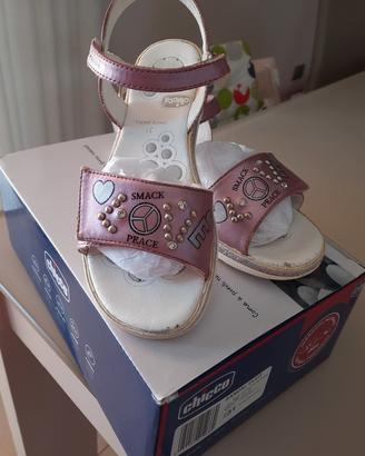 Sandali bambina Chicco n.31 +crocs omaggio