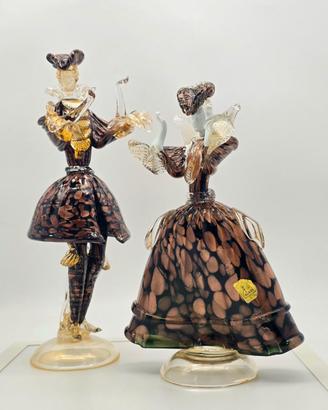 Dama e Cavaliere" in Vetro di Murano (BEL GLASS)