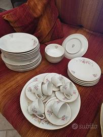 servizio piatti e caffè d'epoca
