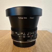 Obbiettivo M4/3 FishEye TtArtisan 7.5 f2