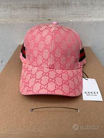 Cappello con visiera Gucci Rosa