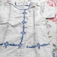 camicino lino ricamo a mano