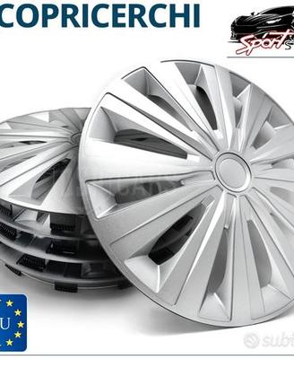 Copricerchi Auto da 15 Universali Coppette Silver