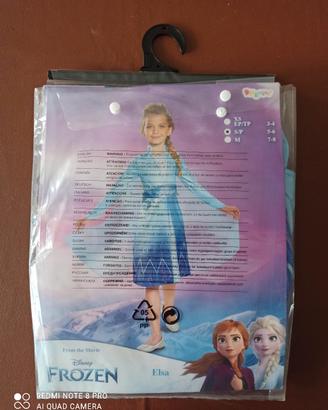 Costume carnevale Elsa Frozen 