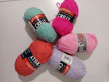 filato lana acrilica vari colori