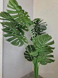 Monstera pianta finta realistica