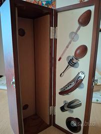 confezione per bottiglia e accessori somelier