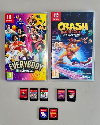 Lotto 9 Giochi per Nintendo Switch