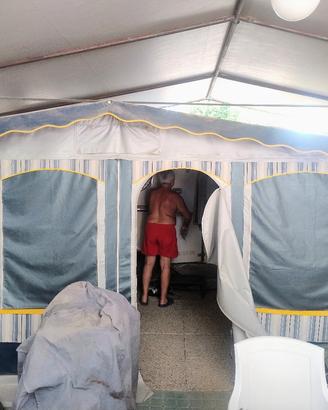 veranda roulotte 