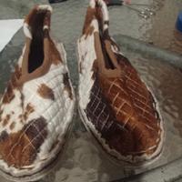 Pantofole donna tipo friulana, fatte a mano