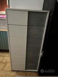 Cassettiera bianco opaco nuova