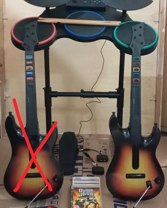 Guitar Hero World Tour PS3 Batteria e Chitarra