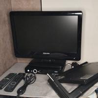 TV Philips+ decoder Ross + supporto parete