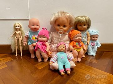 Lotto 8 bambole varie