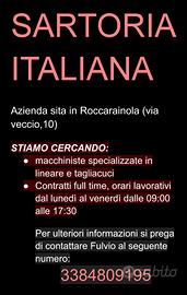 Macchinista per lineare e taglicuci (stiratrice)