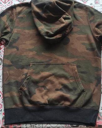 Felpa con cappuccio militare