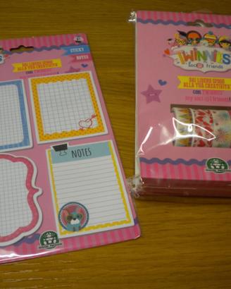 POST-IT E NASTRO ADESIVO DECORATIVI+2 GLITTER GLUE