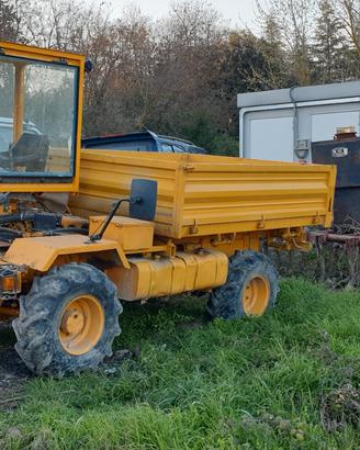 Dumper con lama apripista targa gialla permuto