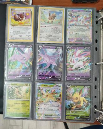 lotto carte Pokemon holo vintage promo Eevee set