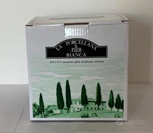 Set da Tè in porcellana bianca. NUOVO