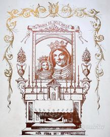 Antica Litografia Madonna dell'Arco fine '800.
