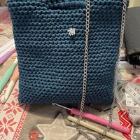 Borsetta Uncinetto Blu