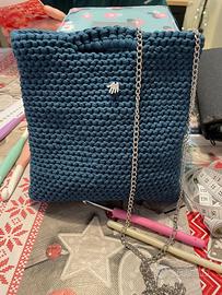 Borsetta Uncinetto Blu