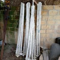 40 pali di plastica 125 cm