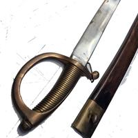 Sciabola Daga  fine 800 con fodero in pelle 