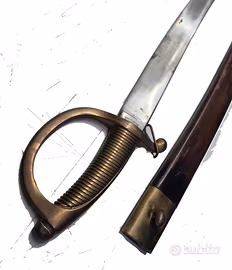 Sciabola Daga  fine 800 con fodero in pelle 
