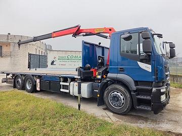 IVECO Stralis AD 260S36 6x2 - 2018 - gru e pianale