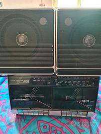 RADIO PORTATILE CASSETTA TAPE BATTERIA VINTAGE fun