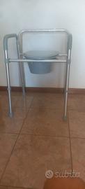 girello e seduta water per anziano