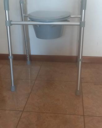 girello e seduta water per anziano