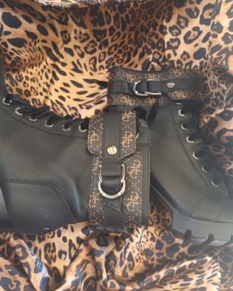 Stivaletti Guess pelle nera 40 nuovi