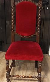 Poltrona vintage in velluto