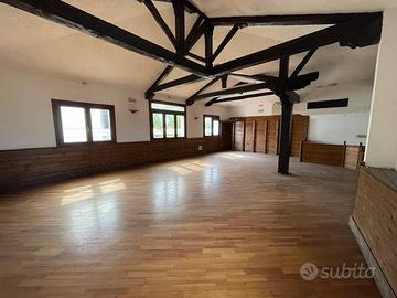 Ampio locale indipendente travato a vista con scop